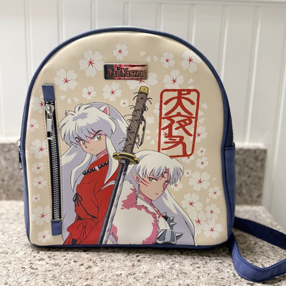 Bioworld InuYasha Siblings Cherry Blossoms Mini Backpack, OS